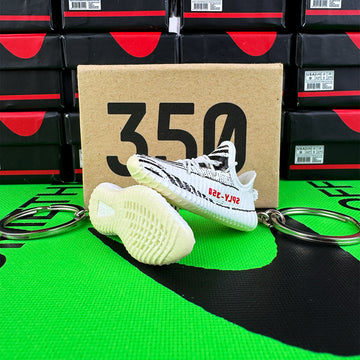 Sneaker-Schlüsselanhänger YZY Zebra