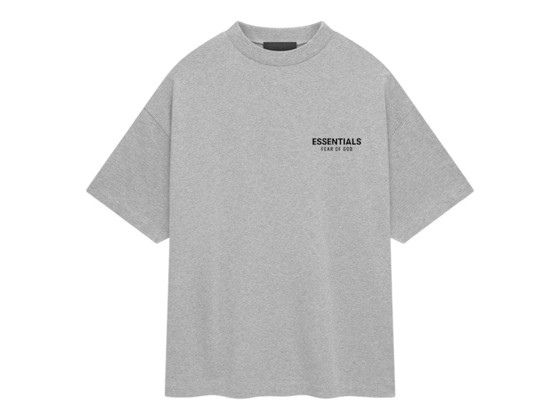 Essentials Fear of God Tee SS25 Light Heather Grey – Jersey Crewneck T-Shirt