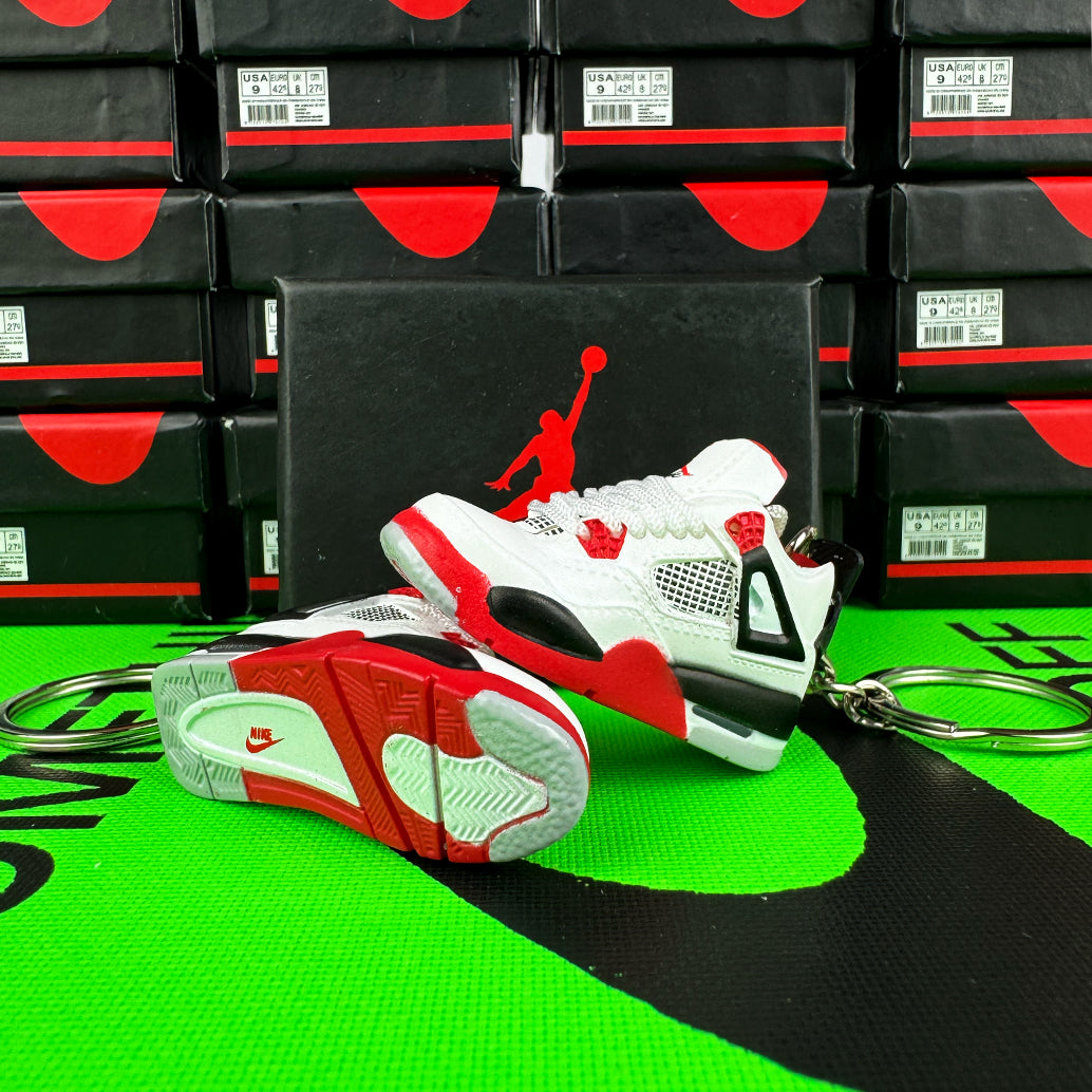 Sneaker-Schlüsselanhänger J4 Fire Red