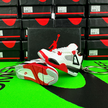 Sneaker-Schlüsselanhänger J4 Fire Red