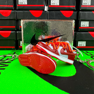 Sneaker-Schlüsselanhänger Dunk OW Red